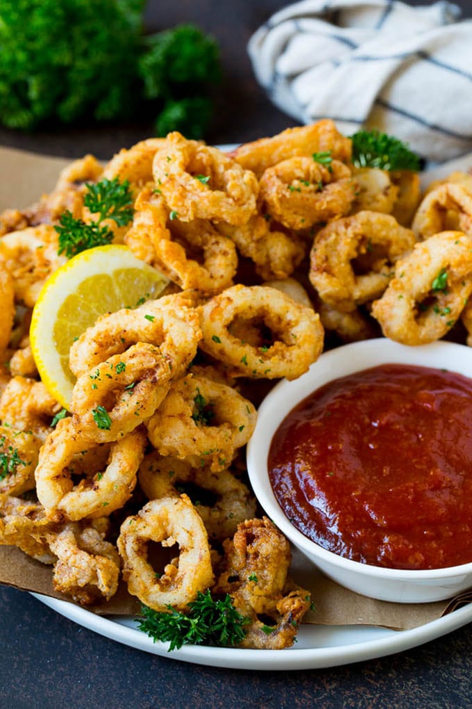 Crispy calamari